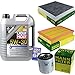 Produktbild QR-PARTS 69369864 Filter Set Inspektionspaket 5 Liter Motoröl Special Tec F 5W-30 MANN-FILTER Innenraumfilter Luftfilter Ölfilter