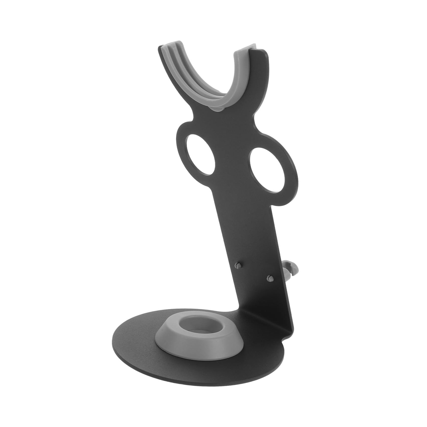 Soporte para Secador de Pelo, Soporte Perezoso para Secador de Pelo, Metal y Plástico, Negro, Estable, Ahorro de Espacio, Fácil Instalación, para Baño y Hogar