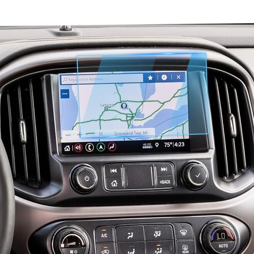 Image of LFOTPP 2PCS 8 inch for 2014-2021 GMC Sierra /Canyon, Chevy Silverado /Colorado 1500 2500HD 3500HD LTZ MyLink 8 inch screen protector Car Navigation Screen Protector Glass Infotainment Center Touch Display