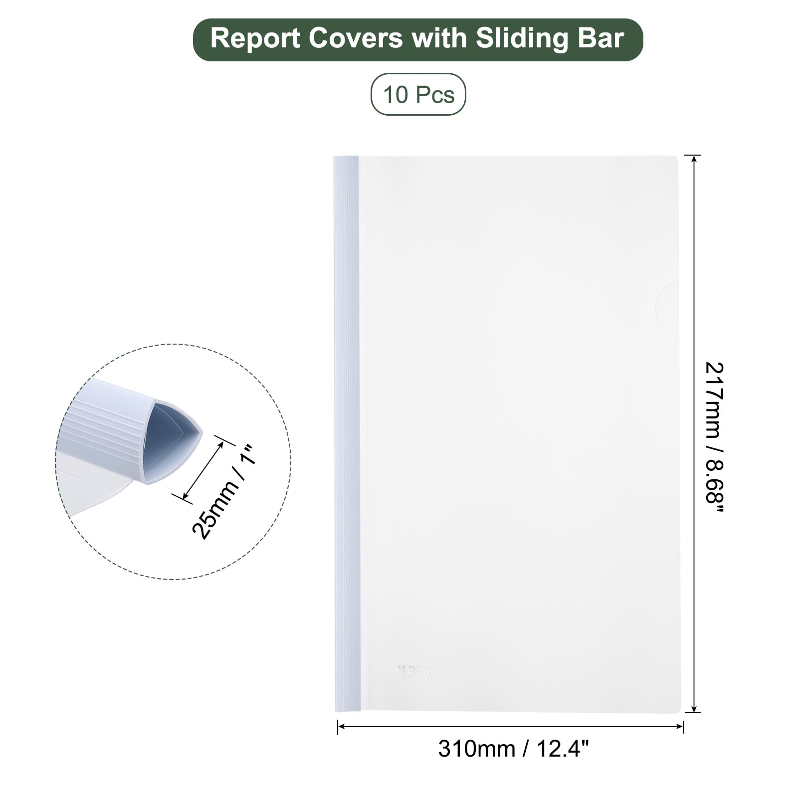 M&G 5 Pcs Report Covers with Sliding Bar - Image 2