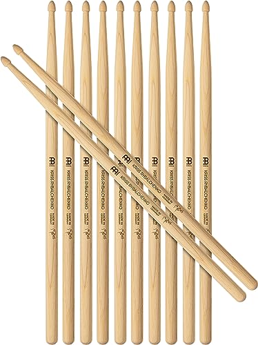 Baquetas Meinl Percussion 5B 6 pares American Hickory miniatura 1