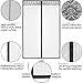Magnetic Screen Door w/ Magnet Closure & Velcro 36 x 80 I Doorway Curtain Cover Netting | Pet & Dog Friendly Patio / Front Door Mesh, Fly Net for Doors | Puerta Magnetica Con