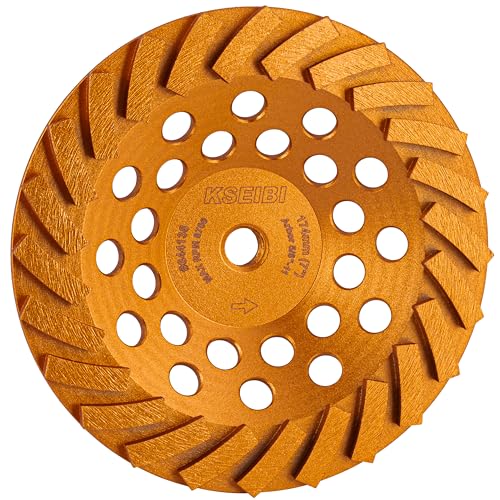 KSEIBI 7" Diamond Cup Wheel 24-Segment 5/8-11 arbour