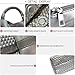 JINMANXUE Woven Tote Bag for Women, Fashion Hobo Handbag, Travel Top-handle Shoulder Bag, Beach Underarm Bag with Purse (Bright Silver&Gold)