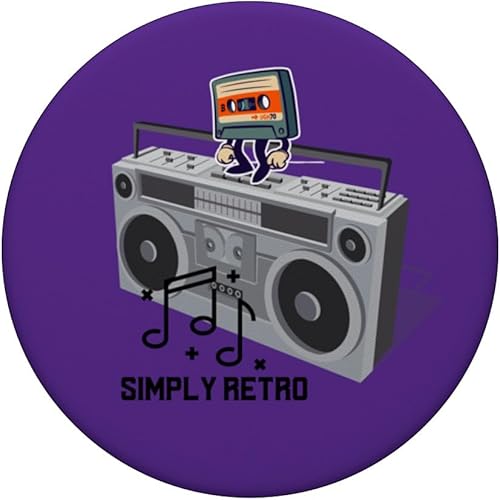 Miniatura 3 de Simply Retro Boombox & Cassette PopSockets Standard PopGrip