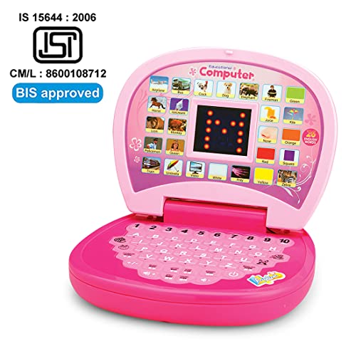 Wembley-Kids-Computer-Toy-Baby-Laptops-for-Kids-1-2-3-6-Years-Activity-Electronics-Number-Alphabet-Charts-for-Kids-Learning-Educational-Toy-with-Sound-and-Music-BIS-Approved-Pink-Pink
