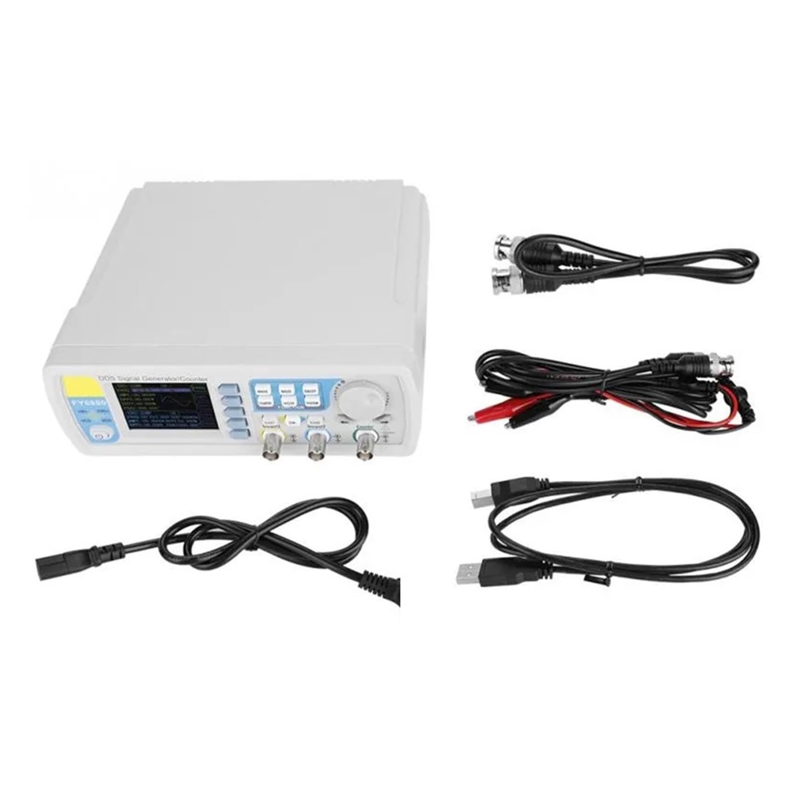 FY6900 20MHz Función De Generador De Señal Digital Medidor De Forma De Onda Arbitraria Pantalla TFT Fuente De Conteo De Frecuencia De Doble Canal AM FM