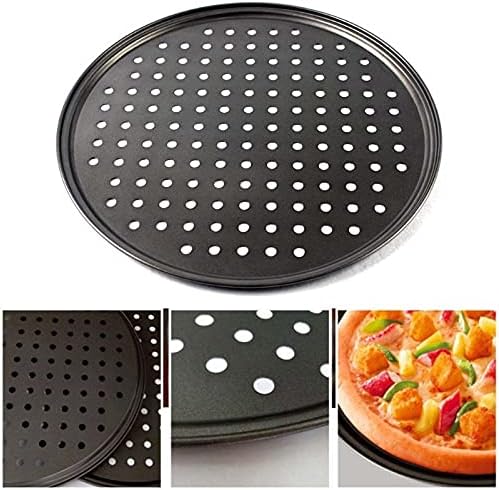 12 Inch Nonstick Baking Pizza Pan with Holes Carbon Steel Kitchen Cooking Tools