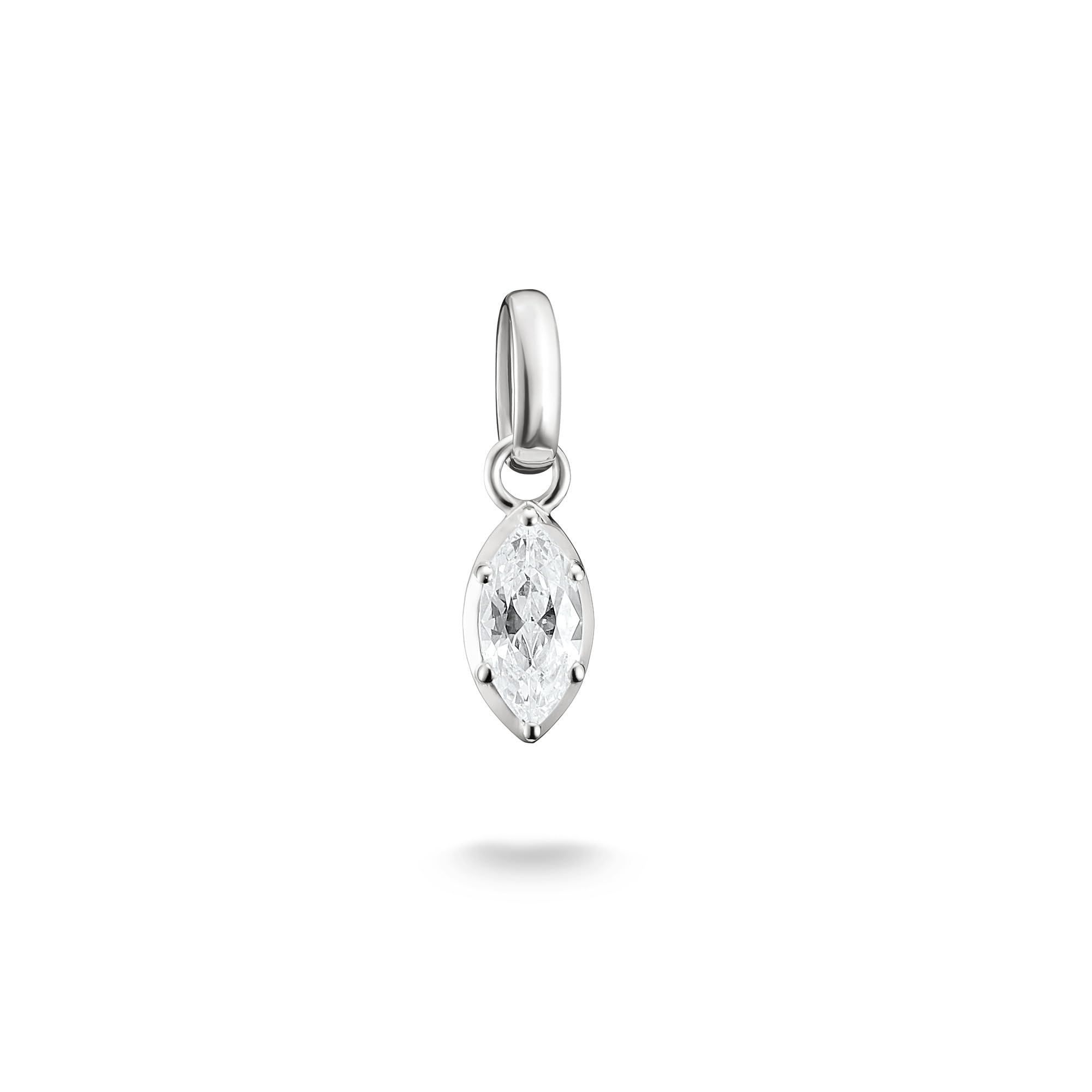 Thomas Sabo Connect Charm Pendant Birthstone Collection Made Of 925 Sterling Silver April Cc1332-051-14