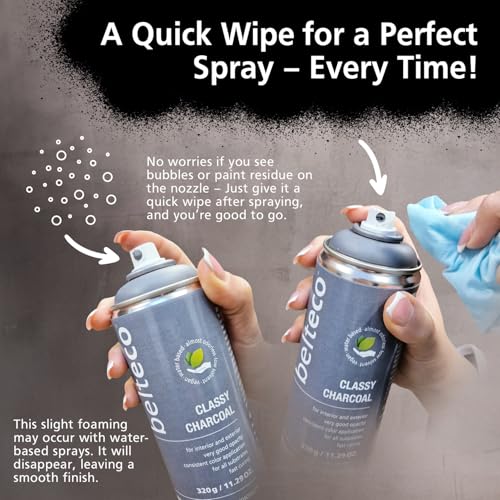 Image of Spray Paint Black Matte | Water-based Matte Black Spray Paint