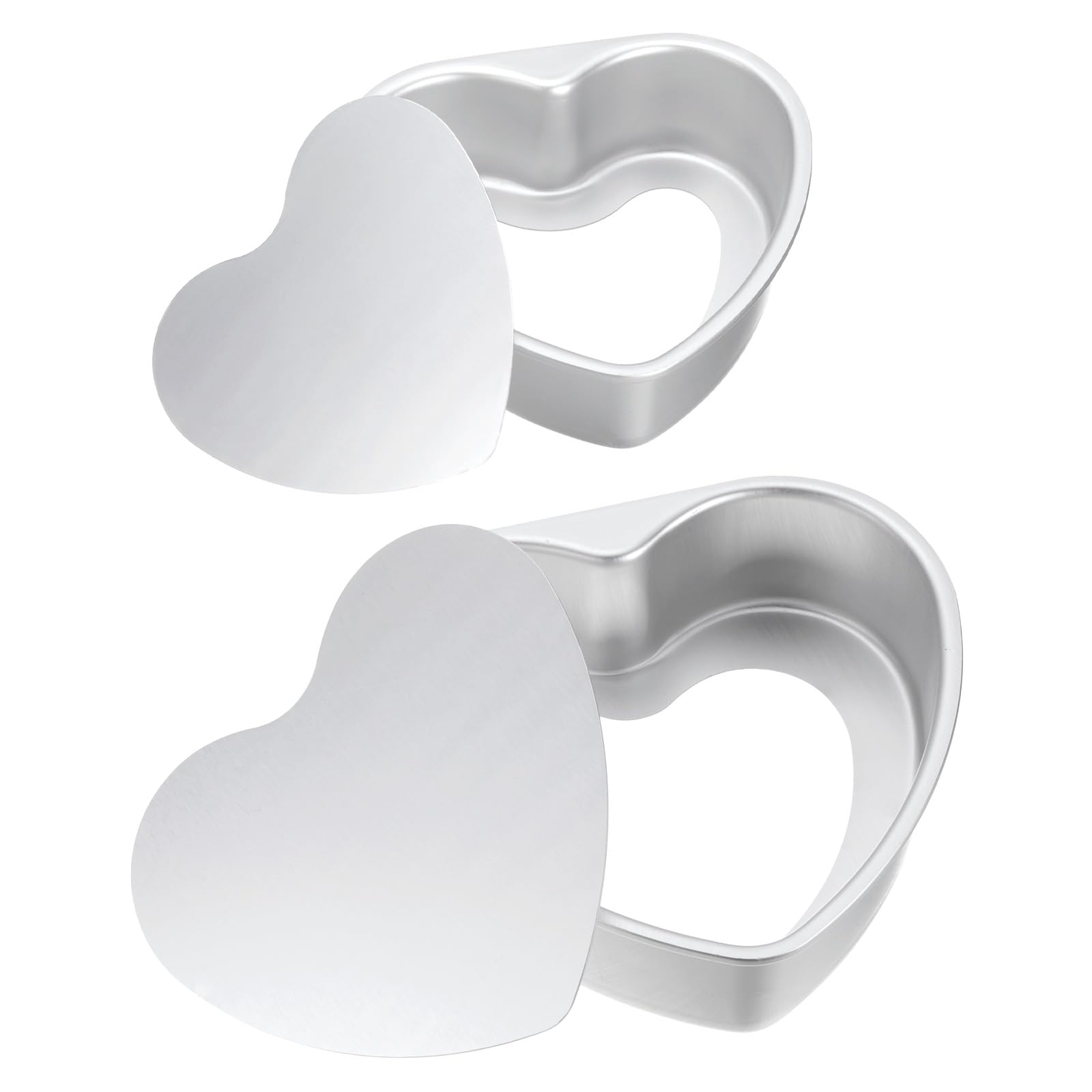 HARFINGTON Heart Shaped Cake Pan with Removable Loose Bottom 6