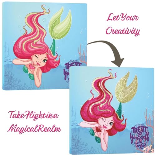 Image of TOYKRAFTT Sparkling Art Mermaids - Sand & Sequin Art Kit for Girls 5+