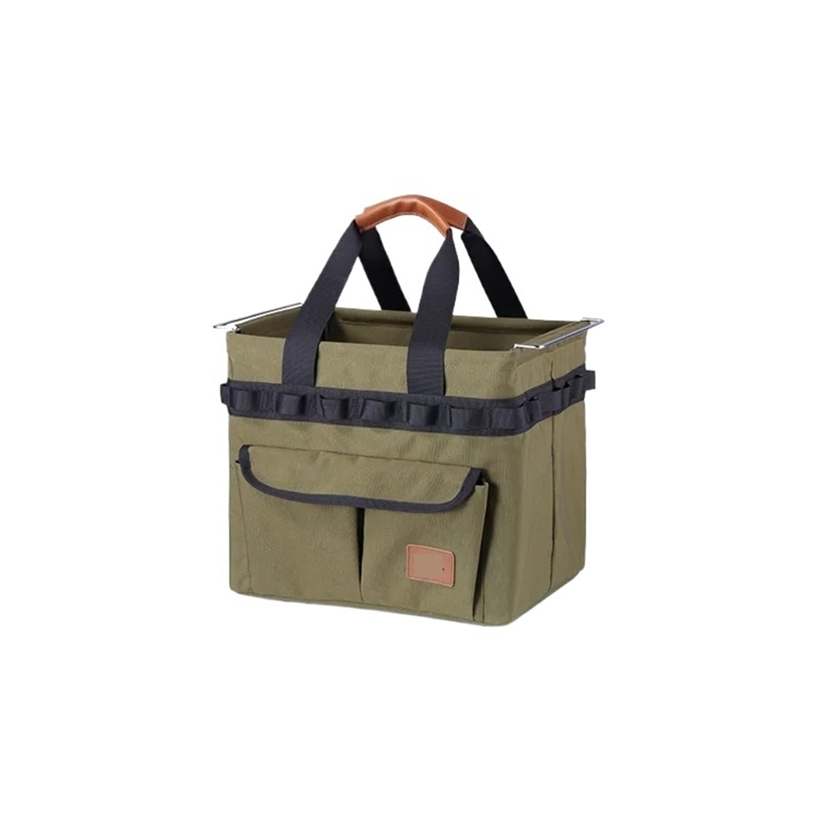 Cestino Picnic Cestino portaoggetti pieghevole for campeggio, picnic, accessori, borsa, articoli vari da viaggio all'aperto(Green 20L)