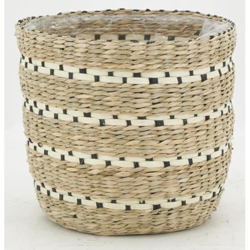 Cache-Pots en Jonc de Qualité Supérieure AUBRY GASPARD | Design Élégant Noir - 4