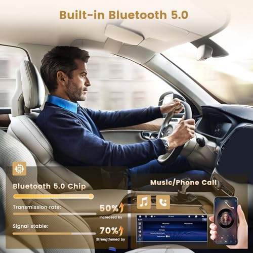 Hikity radio para auto 6.9 pulgadas con pantalla táctil miniatura 3