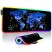 Price comparison product image TITANWOLF - RGB Gaming Mouse Mat - 800x300 mm - XXL Extended Large LED Mouse Pad - 7 Multi Colour and 4 Effect Modes  Non Slip Rubber Base - Mousepad for MacBook Roccat Razer PC  wipeable