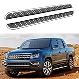 Fixed Door Side Step fit for Volkswagen VW Amarok 2011-2021 Running Board Aluminium Pedal Step Bars Protector (with Brackets)