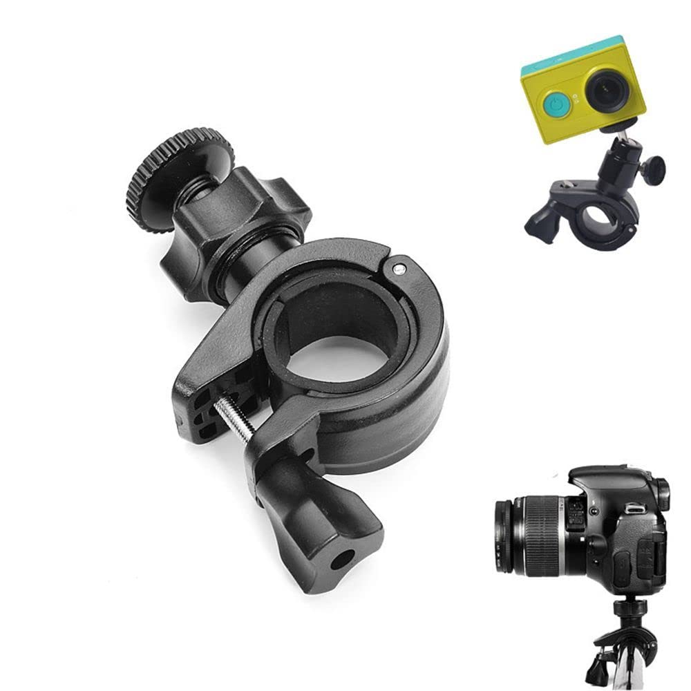 Motorcycle Handlebar Mount Tripod Holder for Sport Camera with 360 Degree Rotation Head for Digital Cameras