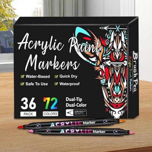 Stylos acryliques double pointe pour décorer sans traces de bavure - 2