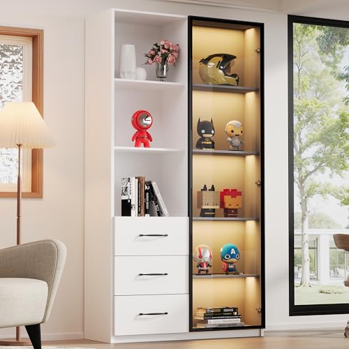 Vitrina LED 80x40x160cm - Librería con...