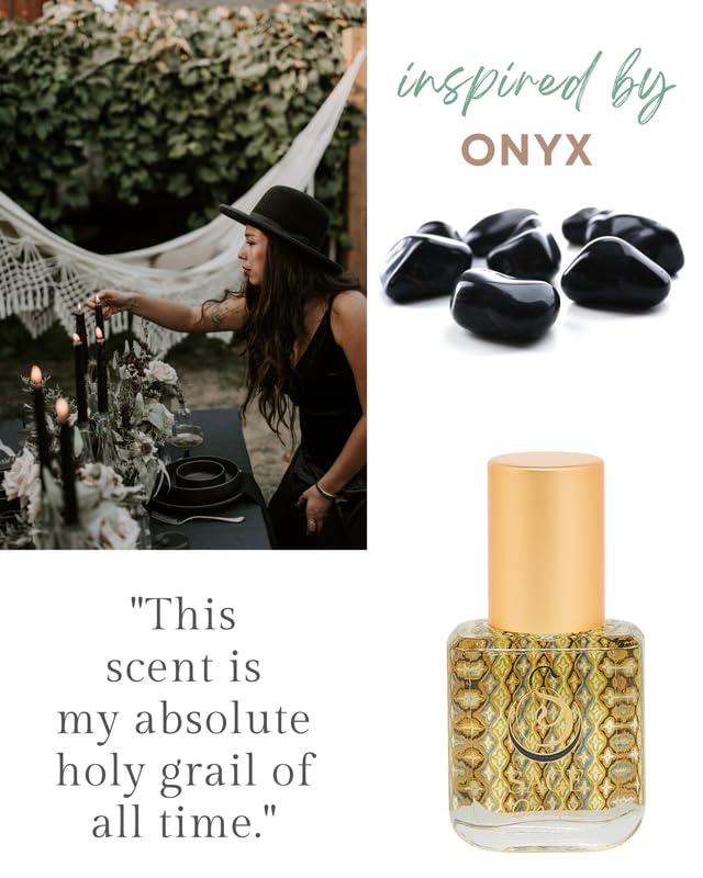 The Sage Lifestyle Onyx Roll On, Oil, Extract, Vanilla Perfume, Amber Oil, Sandalwood, Vanilla Musk, Coconut, Perfume for Women, Long Lasting, Gourmand Fragrance, Artisan, 1/4 oz, Travel Size Parfum - Image 3