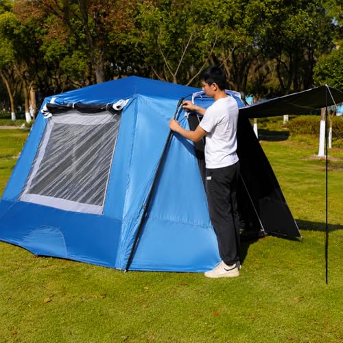 Carpa automática para camping 4 personas, resistente al viento miniatura 5