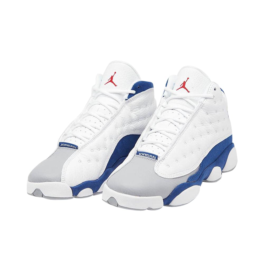 Jordan Boy's Air 13 Retro (Big Kid) White/Fire Red/French Blue/Light Steel Grey 4.5 Big Kid M