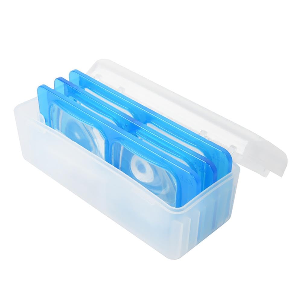 TECKEEN 1.5X/2X/2.5X/3.5X - Lupa óptica para cabeza con 4 lentes, para reparación de relojes, visera de cabeza de soldadura