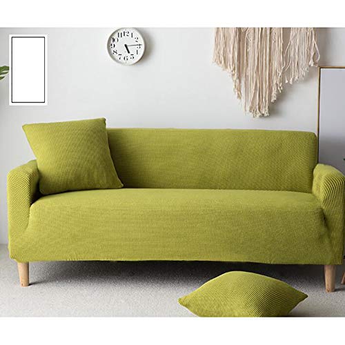 Housse de canapé extensible antidérapante YEARLY 3 places vert hiver - 2