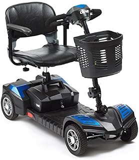 Drive Scout Class 2 Portable 4 Wheel Mobility Scooter 12 AMP Batteries - Blue