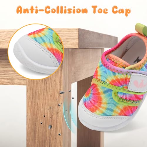 Image of FEETCITY Baby First Walking Shoes Boys Girls Infant Crib Shoes Breathable