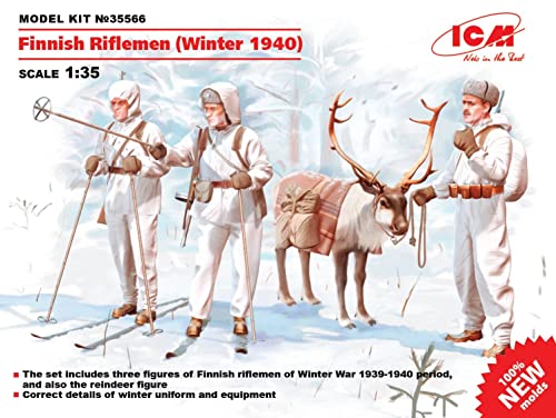 Kit de figuras plásticas ICM Finnish Riflemen 1:35 miniatura 2
