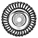 Produktbild Jajadeal Profi Wildkraut Fugenbürste für Motorsense Freischneider, Rundbuerste 200 x 25,4mm Gezopfter Stahldraht Wildkrautbürste Unkrautbürste (8 Zoll)