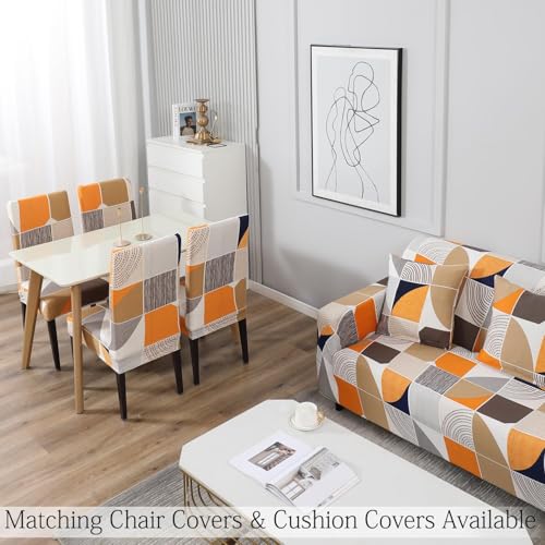 Image of HOKIPO Elastic 2 Seater Sofa Cover Stretchable Slipcover (NEW-4094-D4)