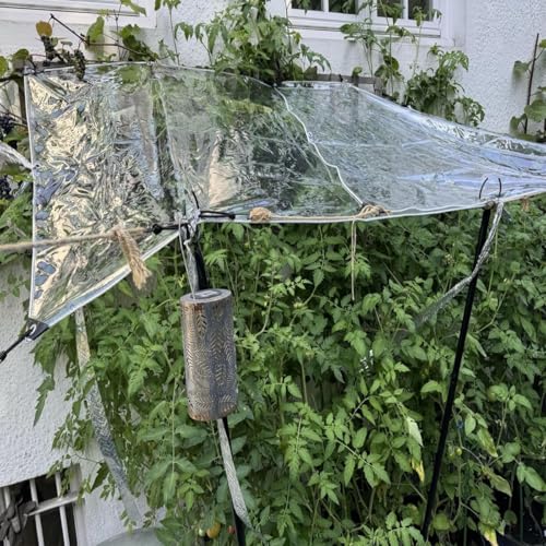 Lona impermeable transparente exterior con ojales resistente al viento 8