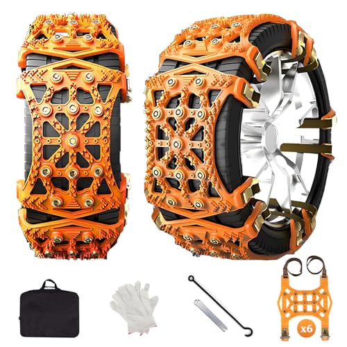 Topsky 6 Catene da neve universali per auto inverno catene...