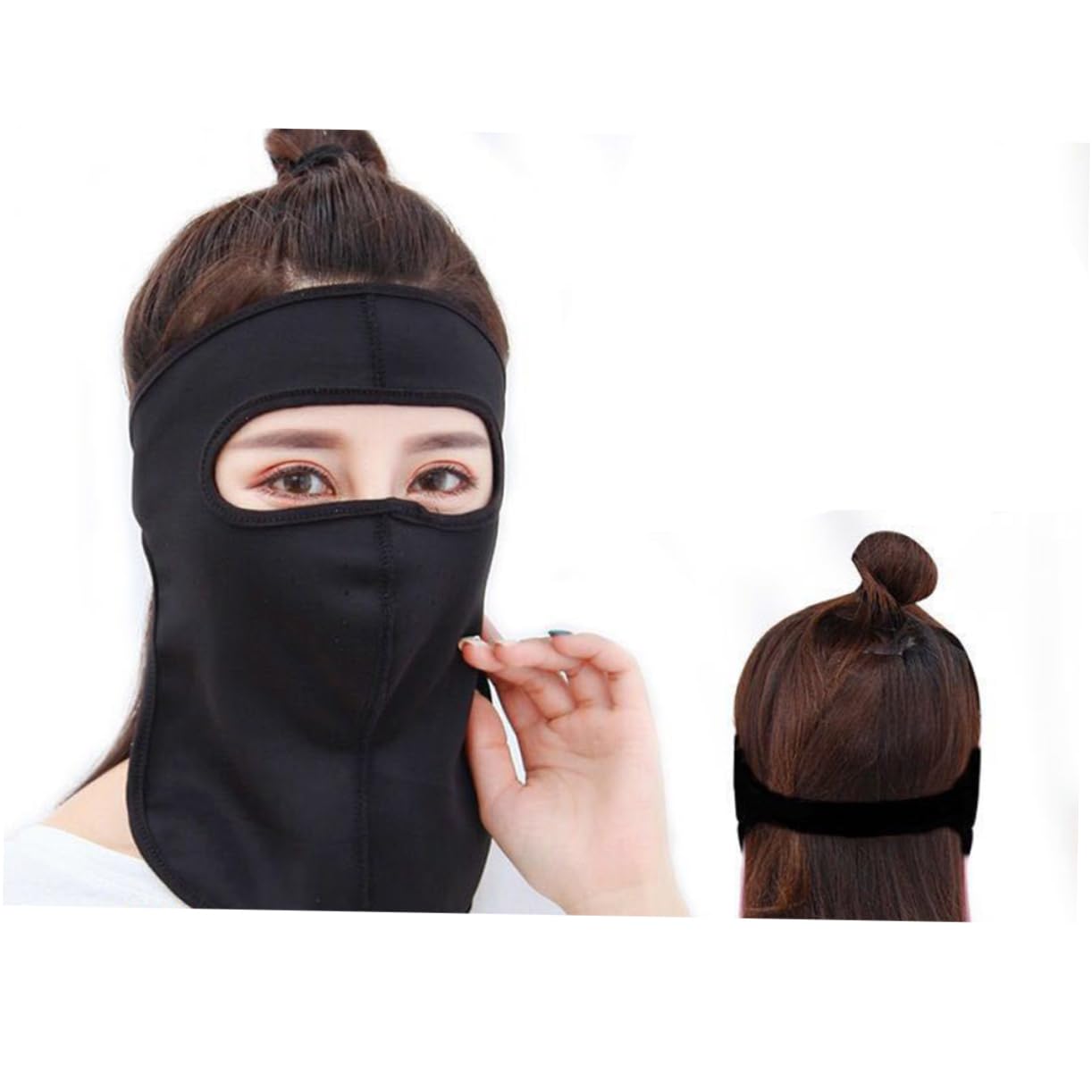 HAPINARY Mask 4pcs Outdoor Summer Mask Breathable Face Cover Cycling Neck Gaiter Random Color