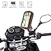 Produktbild Rupse Motorrad Handyhalterung, Wasserdicht Motorrad Halterung 360°drehbar mit Touch-Screen GPS Handytasche Kopfhöreranschluss, Motorrad Tasche Halterung des Rückspiegel für Smartphone 4.7"-5.4"