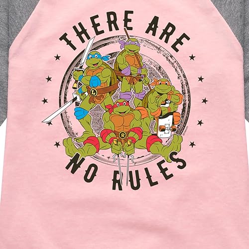 HYBRID APPAREL - Teenage Mutant Ninja Turtles -Turtle Power - Toddler & Youth Girls Raglan Graphic T-Shirt3