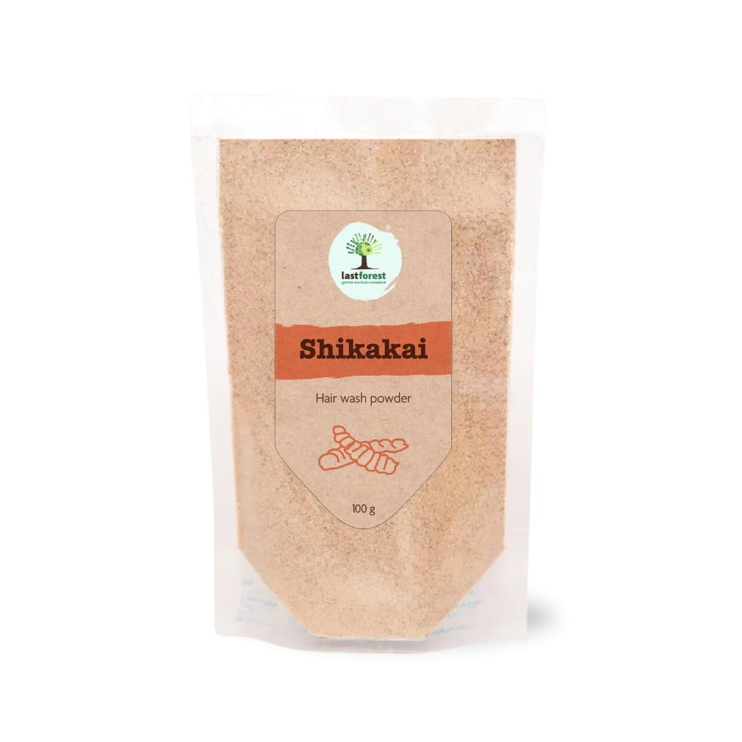 Last Forest Shikakai Powder 100g | Herbal Shikakai Powder for Hair | (Acacia Concinna) for Deep Cleansing, Conditioning & Healthy Scalp | All Hair Types - Pack of 3-image-27