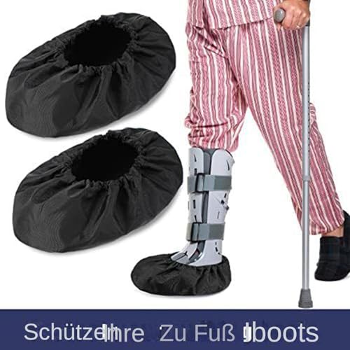 Mihauuke 1 Paare Gehschuhüberzug,Überziehschuhe,Kurzer Gehstiefel-Schutz,Wasserdichter & Wiederverwendbarer Gipsstiefel Schutz,Schutzhülle Für Frakturschuh
