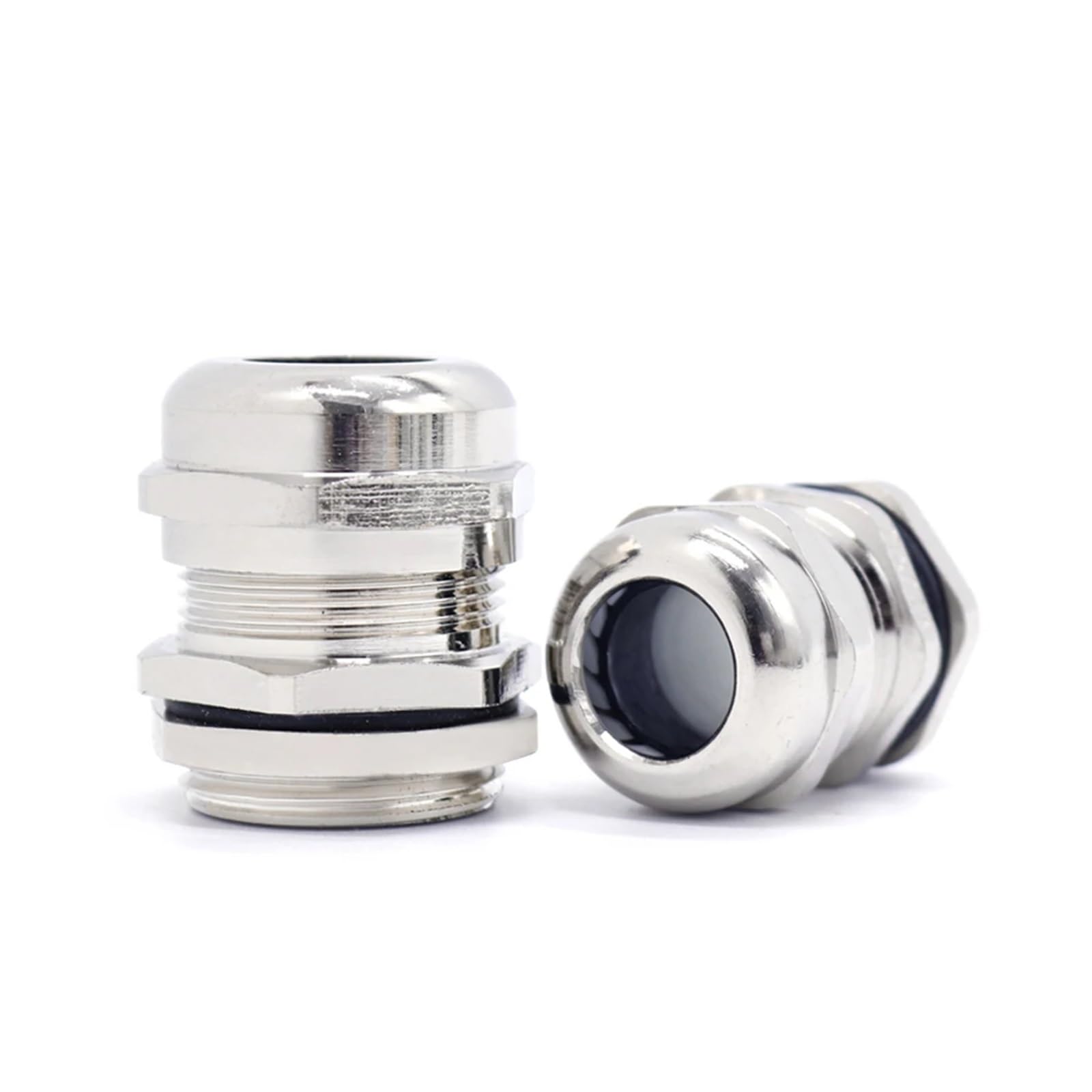 Prensaestopas de latón niquelado, resistente al agua, IP68, 1/4", 3/8", 1/2", 3/4", 1", NPT, macho, roscado for cables 3-6,5 mm y 4-8(1-1/2")