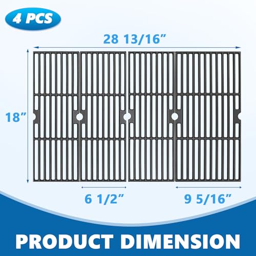 Image of SafBbcue 18 3 /16 inch Cooking Grates for Charbroil Performance G422-0012-W1 G422-0013-W1 463243518 463243519 463275717 4632755177 463274419 Grill Grids Replacement Parts, Char-Broil 5 6 Burner Grill Parts