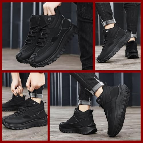 The First Young Men's Work Boots Orthopedic, Puncture-Proof, Non-Slip Safety Hiking Boots for Outdoor Construction2