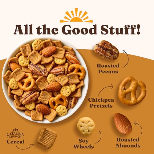 Image of Catalina Crunch Protein Snack Mix, Honey Mustard, 5.25 oz Bag (Pack of 4)