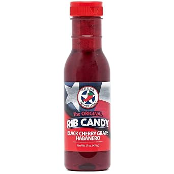 Rib Candy - Black Cherry Grape Habanero Net Wt. 17 oz (476 g) Bottle