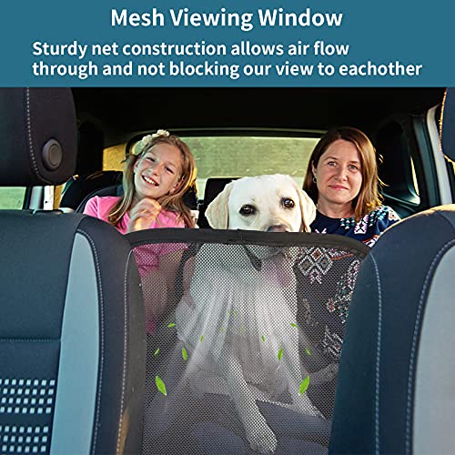Petsfit Hundegitter Auto für Hunde Universal Trenngitter Hundenetz Auto Hunde mit Aufbewahrungstasche,Verstellbares Seil und Haken,SUV Hundegitter für den sicheren Transport