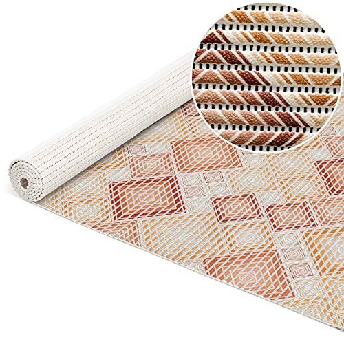 ANRO Weichschaummatte Badematte Badvorleger Duschvorleger Antirutsch Badläufer Patchwork Beigebraun...