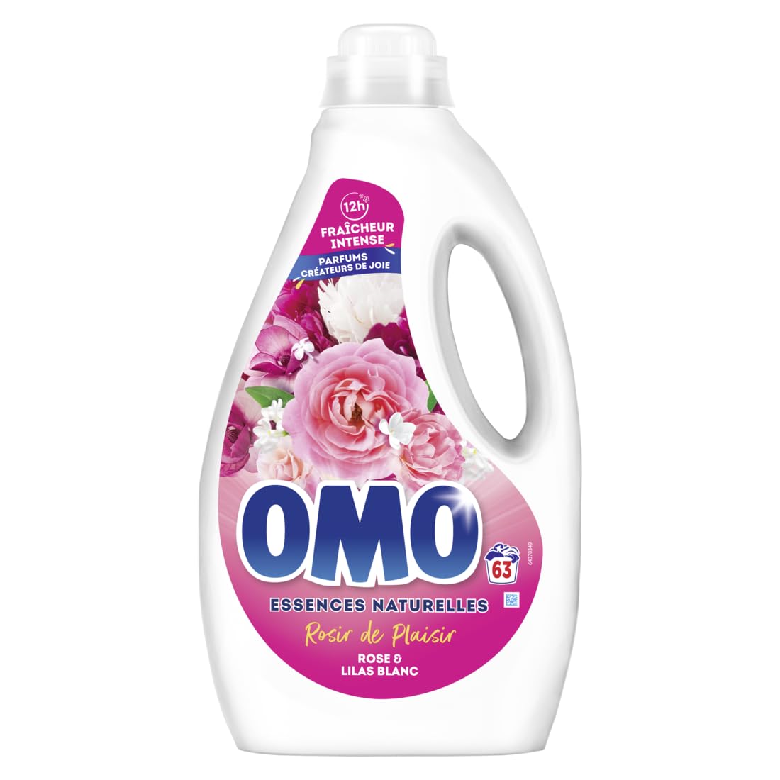 Omo Detergente líquido rosa lila blanco 2,646L – 63 lavados