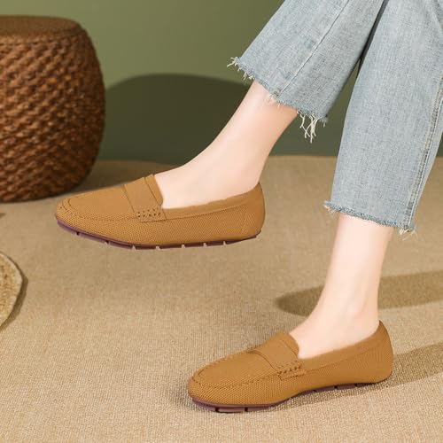 Image of feabtonbd Loafers for Women Comfortable Breathable ShoeCasual Slip On Womens Driving Flats Shoes